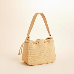 Wholesale Custom Factory Women Shoulder Bags Straw Beach Bag Summer Ladies Handbag 2024 Fashion Bucket Bags