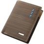 ZR654 Men Short Wallet Card Holder Card Positions Case Open Frosting Purse Retro Money Clip Billfold Dollars PU Open Wallet