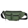 New Outdoor Sports Casual Waist Pack Large Capacity Solid Color Fashion Shoulder Bag Waterproof Chest Bag