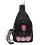 Beautiful canvas crossbody bag custom design ita chest bag sling shoulder bags