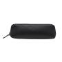 Custom pebble vegan leather pencil bag pen holder cosmetic small leather case zipper makeup pouch
