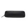 Custom pebble vegan leather pencil bag pen holder cosmetic small leather case zipper makeup pouch