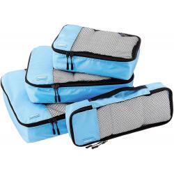 Wholesale Custom Logo 4 Pack Cube Clothes Shoes Luggage Storage Bag Three Color Travel Organizer Bag