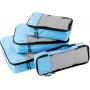 Wholesale Custom Logo 4 Pack Cube Clothes Shoes Luggage Storage Bag Three Color Travel Organizer Bag