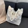 Autumn and Winter Feather 2024 Large Capacity Autumn New Fashion Shoulder Bag Design Casual Tote Bags Female Handbag