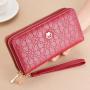 Women's Long Double Zipper Large Capacity Handheld Wallet