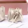High End Microfiber Fabric Drawstring Gift Packaging Bag Microfiber Dust Suede Pouch
