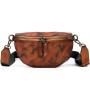 2024 Customized Vegetable Tanned Leather Fanny Pack For Women Vintage Waist Bag