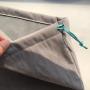 Large Grey Velvet Packaging Bag Soft Velvet Drawstring Pouch