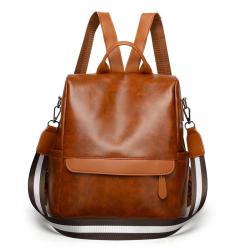CCF377 New Arrival Backpack Women Waterproof PU Leather Outdoor Travel Bag Leisure Ladies Backpack College School Bag
