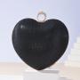 New arrival glitter fabric shiny modern wedding clutches purse heart bag handbag evening bag for wholesale