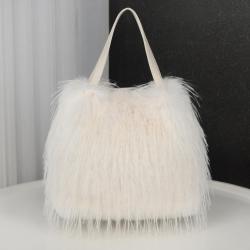 Winter large capacity fur bag 2024 new single shoulder handbag tote bag crossbody handbags fur bags