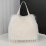 Winter large capacity fur bag 2024 new single shoulder handbag tote bag crossbody handbags fur bags