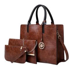 High Quality borse 3Pcs Set Vegan Leather Bag Tote Bags Purses And Handbags For Women