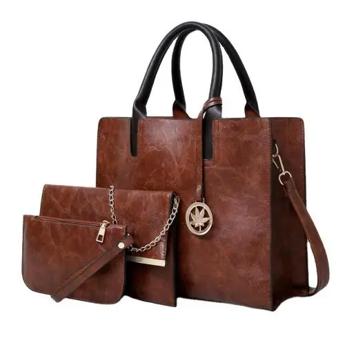 High Quality borse 3Pcs Set Vegan Leather Bag Tote Bags Purses And Handbags For Women