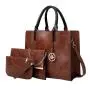 High Quality borse 3Pcs Set Vegan Leather Bag Tote Bags Purses And Handbags For Women