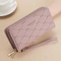 KBW466 Women Wallet Long Double Zipper Wallet Girls 2023 New Fashion Bow Clutch Bag Good Quality PU Ladies Money Card Clip