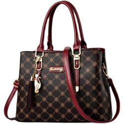 Bags for Women Fashionable Middle-Aged Ladies Shoulder Bag Large Capacity Temperament Portable Slung with Single Chain Strap
