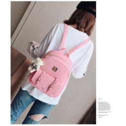 Multi-function Multi-piece Suit Backpack Ladies Bag Pu Leather School Bag 3 In 1 Set Customs Travel Bag