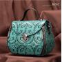 2024 New Designer Baroque Geometric Genuine Leather Handbags For Women High Quality Luxury Retro Small Ladies Hand Bags
