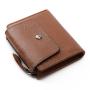 RFID Anti-Theft Man Short Wallet Slim leather wallet for men credit card holder multi-function coin clip wallet with zipper