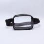Summer Travel Sport Women Men Black Pink White Transparent PVC Waterproof Waist Belt Bag Small Fanny Pack Clear Stadium Bum Bag