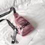 New Fashionable Woman Breast Bag Custom Dazzle Color Soft Letter Cross-body Bag Pu Leather Multifunctional Single Shoulder Bag
