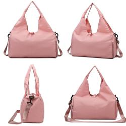 ZF104 New Fashion Yoga Bag Ladies Sports Fitness Bag Oxford Cloth Wet and Dry Separation Wear-resistant Storage Travel Bag