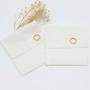 Luxury White Cotton Linen Envelope Eye Shadow Disc Jewelry Packaging Bag Linen Envelope Gift Cosmetic Pouch