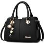 2024 new arrived british fashion brand handbag vegan gray leather handbag ladies classic style business women tote