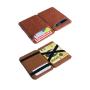 Custom oil wax leather magic card wallet magic trick wallet for men and women
