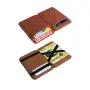 Custom oil wax leather magic card wallet magic trick wallet for men and women