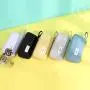 Gelory Primary And Secondary School Student Stationery Storage Bag Zipper Solid Color Pencil Pouch