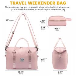 LOVEVOOK 2024 Weekender Bag Purse for Women Cute Travel Gym Delivery Tote Bag with Toiletry Pouch Carry On Overnight Duffel Bags