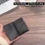 Wholesale Custom Logo Business Unisex Men's Genuine Leather Wallets Open Pu Wallet Id Bifold Card Holder Ultra-Thin Wallet Rfid