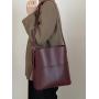 ZF372 New PU Leather Women's Bag Fashion Trend Versatile High Quality Design Sense Single Shoulder Bag Cross Body Bucket Bag