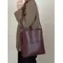 ZF372 New PU Leather Women's Bag Fashion Trend Versatile High Quality Design Sense Single Shoulder Bag Cross Body Bucket Bag