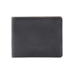 Brand customized high quality vegetable tanned leather bifold wallet purse for men with coin pouch