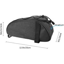 Essential Series Convertible Bike Trunk Bag/Pannier Large Capacity Touchable Cycling Accessories