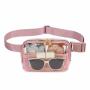 Custom Stadium Approved Women Men Tpu PVC Fanny Pack Crossbody Pouch Waist Bag 1L Clear Belt Bag with Metal Logo