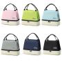 ZWY048 New Portable Handheld Double Layer Insulated Lunch Bag Work School Travel Oxford Handbag Outdoor waterproof storage bag