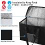 Custom Wholesale Non Woven Fabric Square Picnic Tote Grocery Thermal Shopping Bag Insulation Bag Lunch Cooler Bag With Zipper