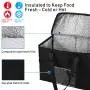 Custom Wholesale Non Woven Fabric Square Picnic Tote Grocery Thermal Shopping Bag Insulation Bag Lunch Cooler Bag With Zipper