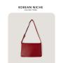 Fashion Large Capacity PU Material Handbag Ladies Underarm Shoulder Bag Waterproof Armpit Bag