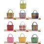 ZR784 Beach Bag Bucket Women Fashion PVC Handmade Color Woven Summer Handbag Messenger Crossbody Bag Lady Picnic Bag Outdoor