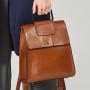 Sac A Dos Hot Selling Unisex Fashion Retro Oil Wax College Bag Genuine Leather Leisure Travel Backpack For Women