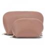 Nice leather makeup brush holder zipper travel pouch cosmetic carry pouch