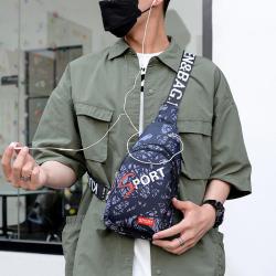 Men's chest bag, colorful front chest bag for men, casual waist bag, casual versatile couple backpack, single shoulder bag