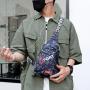 Men's chest bag, colorful front chest bag for men, casual waist bag, casual versatile couple backpack, single shoulder bag