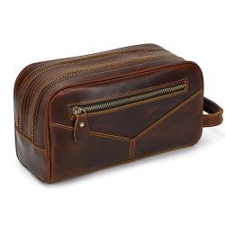 ZWY316 New Fashion Vintage Genuine Leather Men Clutch Bag Wholesale Daily Simple Wash Bag Hot Sale Practical Ladies Cosmetic Bag